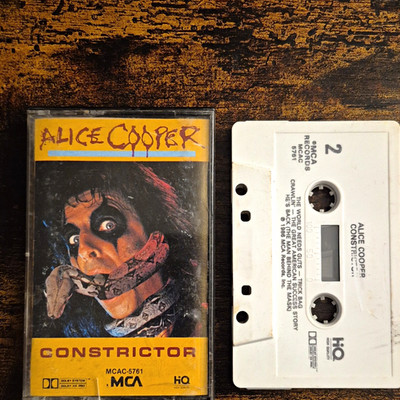 Alice Cooper Constrictor (1986) Rock Album Cassette MCA Records MCAC-5761
