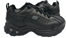 Skechers Men's Work Soft Stride Fambli SR Lace Up Shoes Black WIDE Size:8 146O