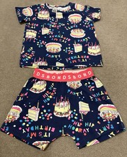Bonds BNWOT Happy Birthday Cake Blue Summer Pj - Size 3