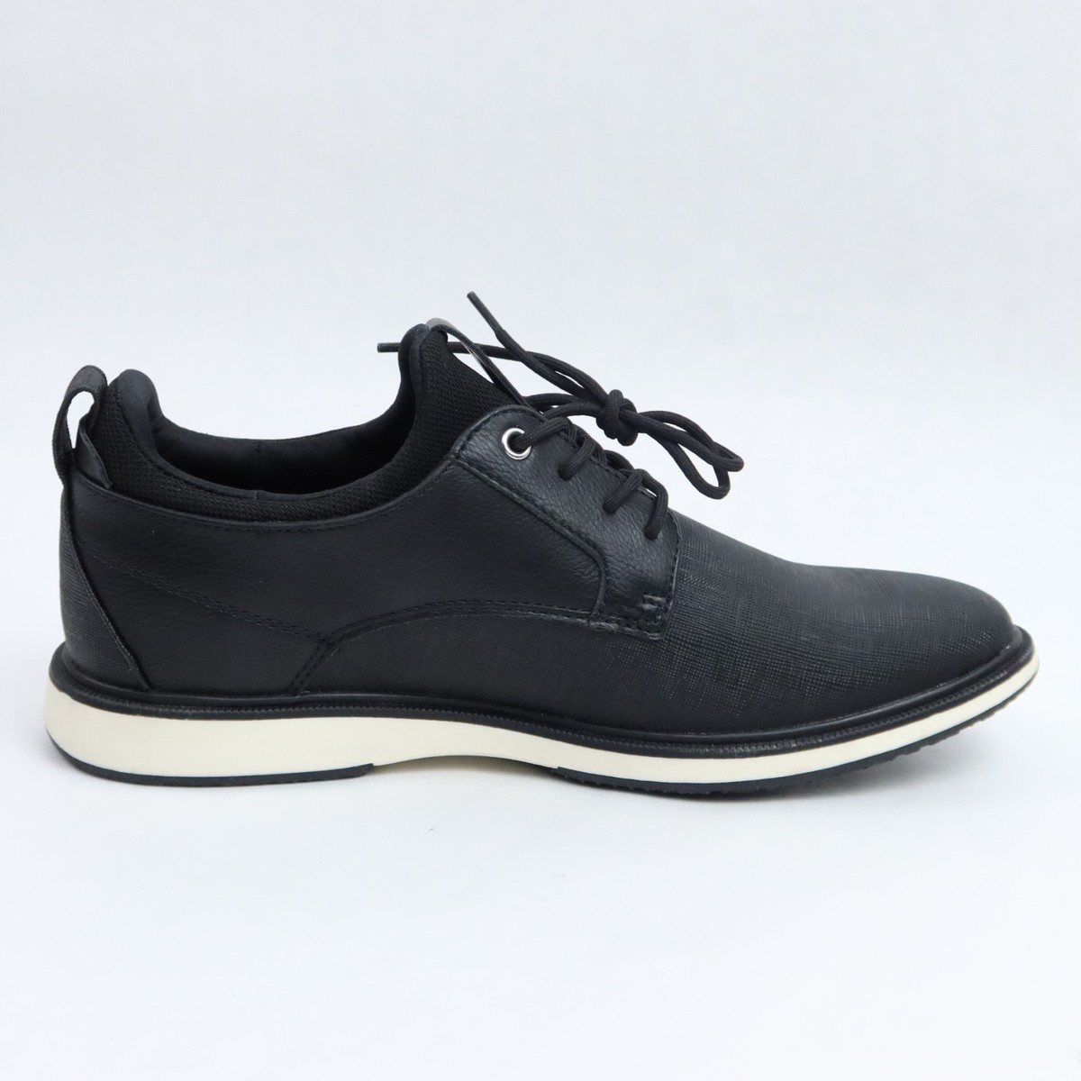 ALDO Dress Shoes Mens 7.5 Black Oxford Derby Lawson Texture Faux