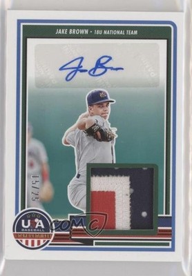 2023 Panini USA Baseball Stars & Stripes Prime 15/25 Jake Brown #SM-JB Auto n5h