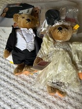 Vintage Steiff Bears: Bride and Groom, Style 0155/36 ;0155/37