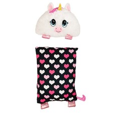 Happy Nappers FluffALuff Unicorn Plush Pillowcase - 2-in-1 Soft Toy Cover
