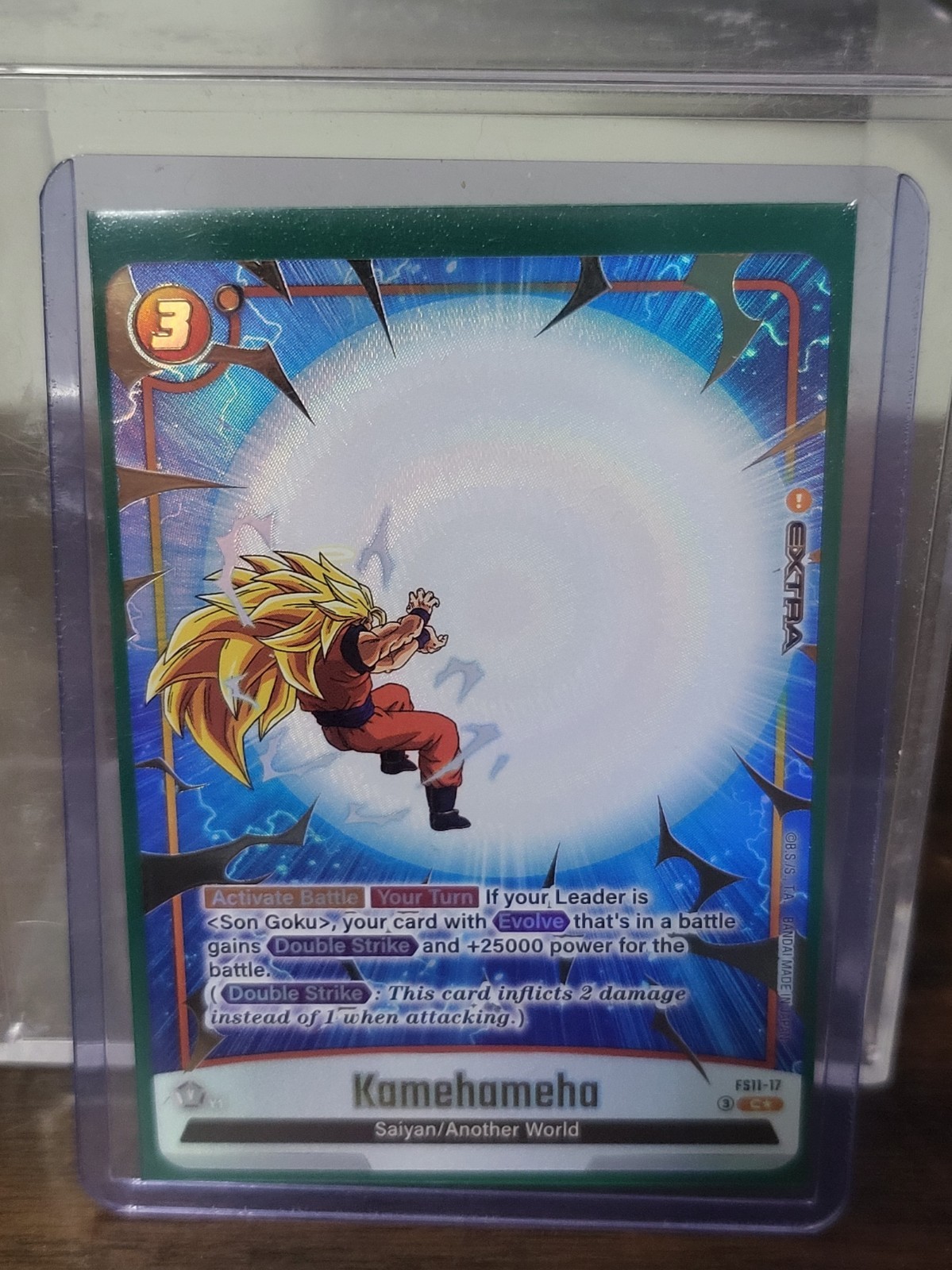 Kamehameha FS11-17 Alt Art Gold Foil Dragon Ball Fusion World Starter Deck 11