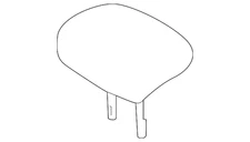 Genuine Nissan Headrest Center 86460-6MD3A