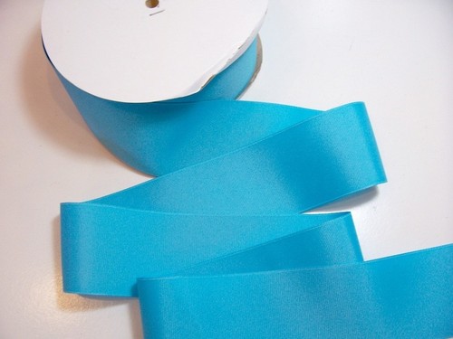 Double Face Satin Sapphire '2.25 " Ribbon Fine Quality 10 Yards - Picture 2 of 2