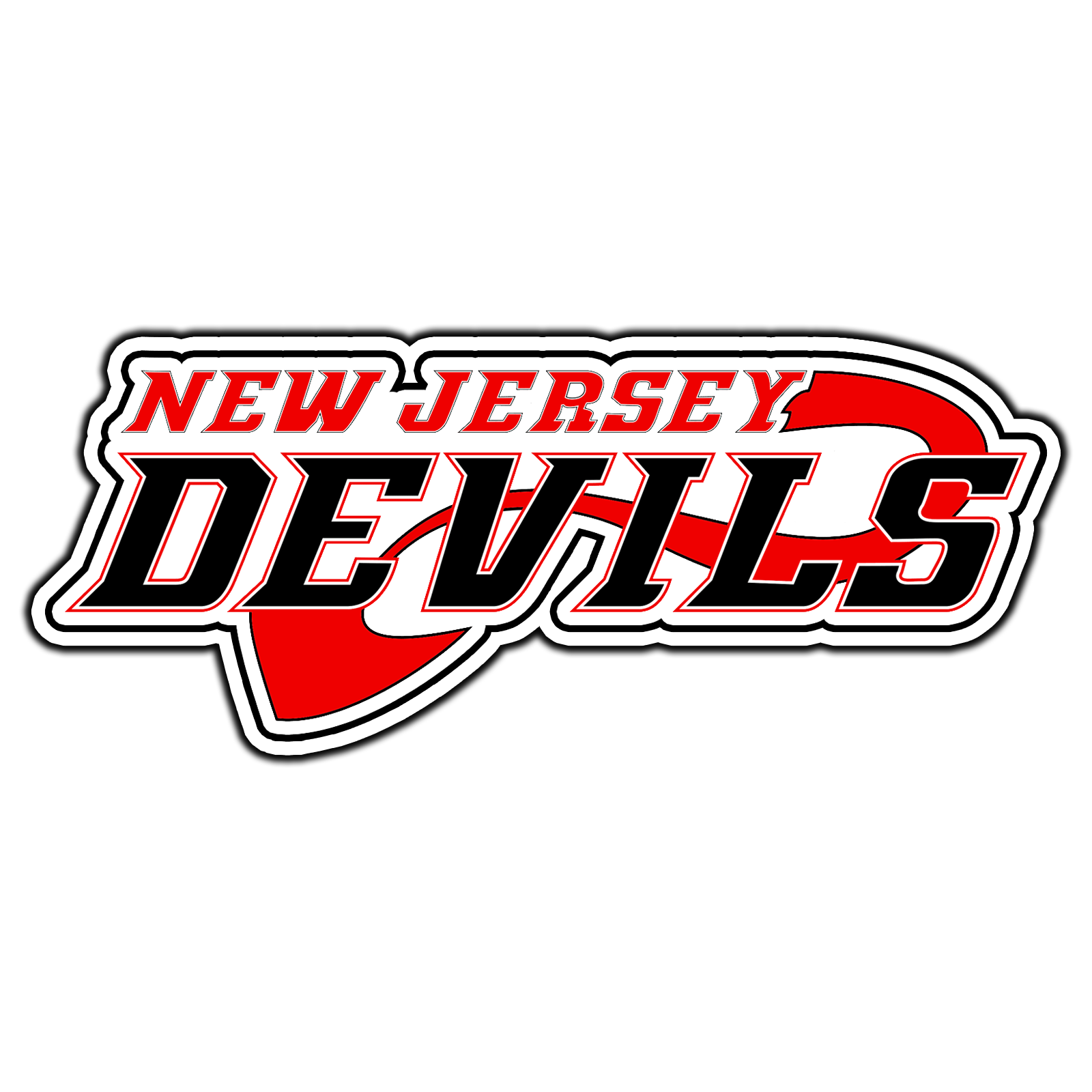 New Jersey Devils Script Logo #6 Hockey Sticker Waterproof Vinyl Decal ...