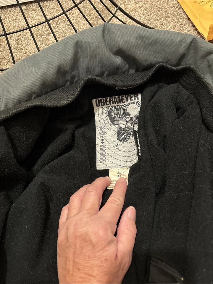 Chaqueta Obermeyer Pacesetter Negra Capucha Extraíble Impermeable Talla Mediana Foto 4 de 4