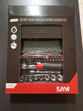 Coffret douille 1/4" 40 pièces série radio - 73-R40 SAM OUTILLAGE