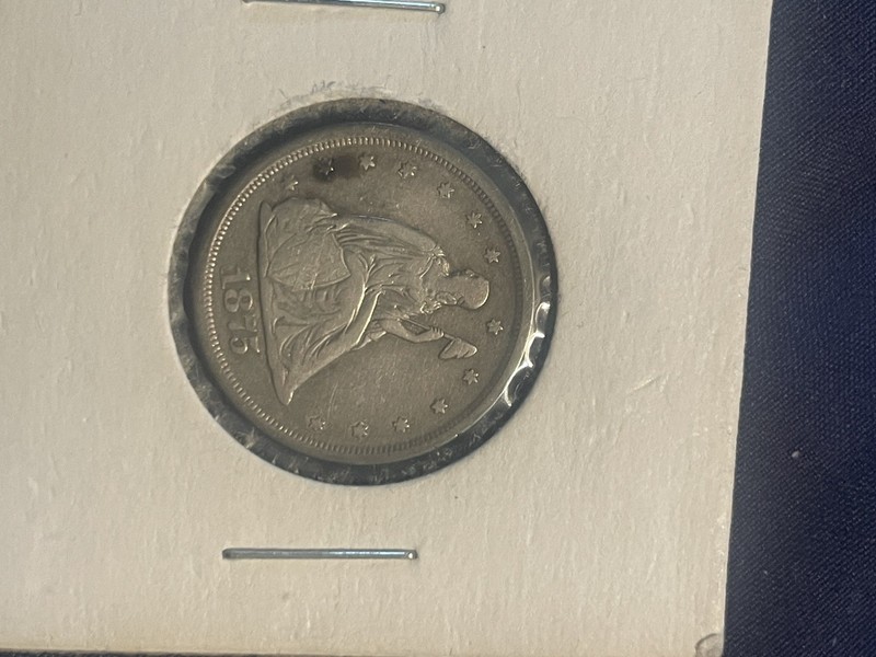 1875 S Twenty Cent rare 