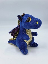 Ty Beanie Boo SAPPHIRE Dragon 6 Inch Rare Retired