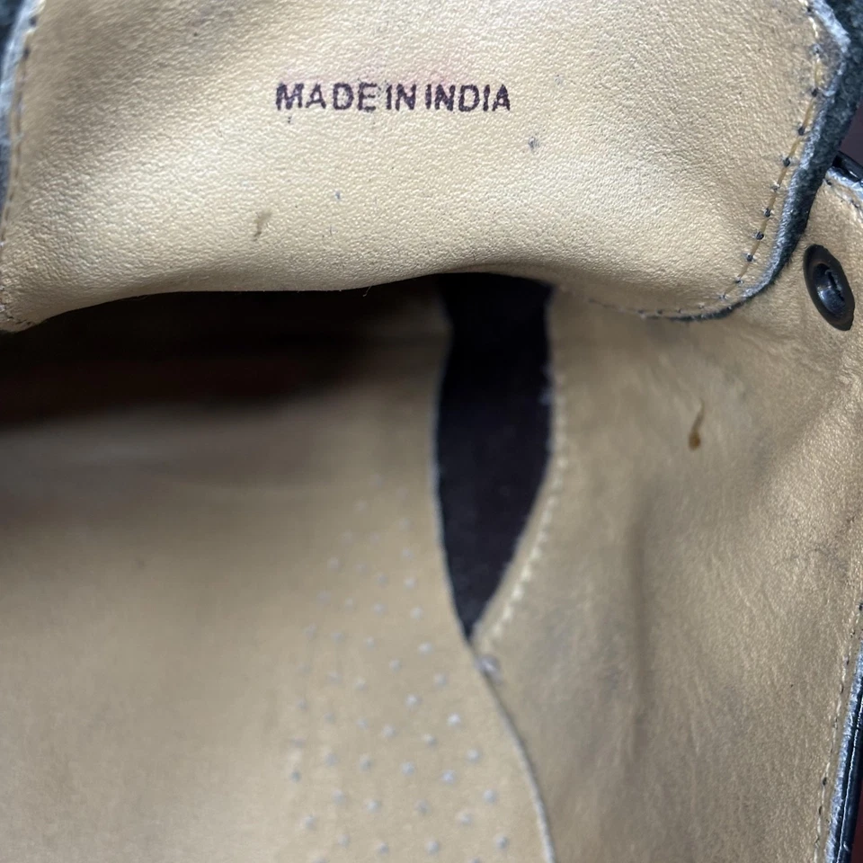 Cole Haan Shoes Mens Size 9.5 D Black Oxford Wingtip Brogue Dress Leather India - Image 2 of 4