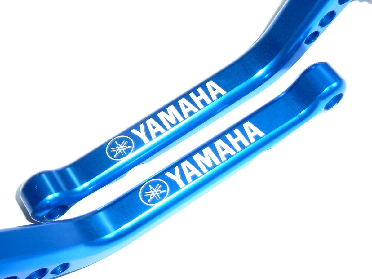 Levier De Frein/Embrayage Long CNC Bleu Pour Yamaha FZ1 / FZ1N 2006-2015 - Neuf France