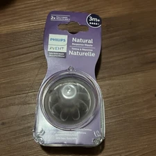 Philips AVENT Natural Bottle Nipple 4 Medium Flow Nipples 3M+