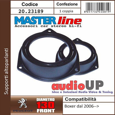 Lautsprecherhalter Adapter 130 Mm Peugeot Bipper Ab 2008 Paar Vorne