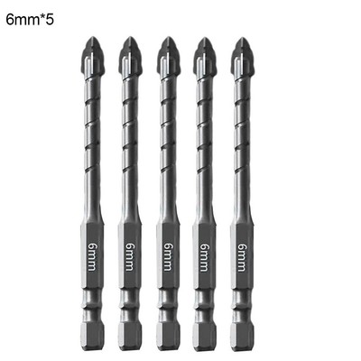 Eccentric Drill Bit Set 5pcs for Efficient Glass Tile Punching and Drilling