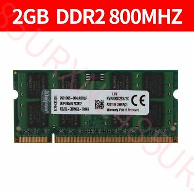 LOT OF TEN 2GB DDR2 MEMORY RAM PC2-6400 SODIMM 200-PIN