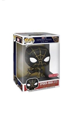 Funko POP 921 Jumbo Spider-man No Way Home Black And Gold Suit