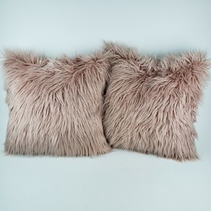 pink plush pillows