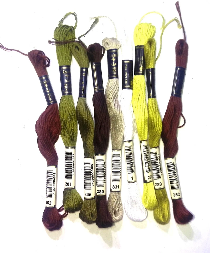 LOT 9 ANCHOR THREADS COTTON EMBROIDERY HAND SOFT CROSS STITCHING KNITTING SKEINS - Image 4 of 4