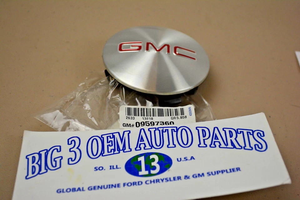 GMC Acadia con cubierta de tapa central cepillada de rueda de aluminio nuevo OEM 9597360 Foto 2 de 3