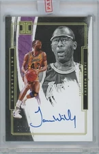 2021-22 Panini Impeccable Basketball James Worthy Immortal Ink Auto #04/10