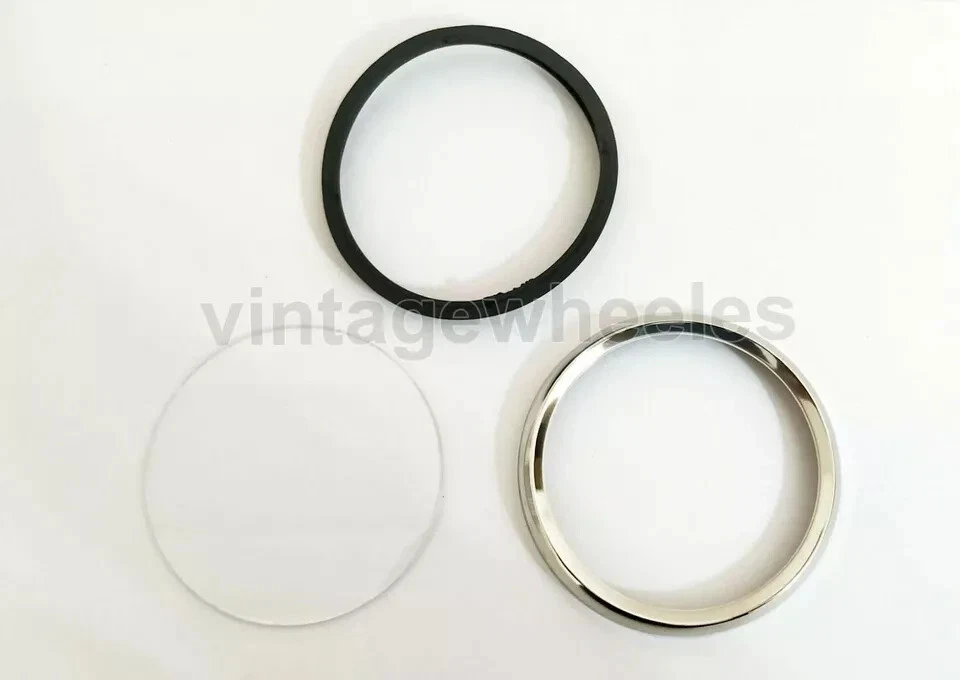 Kit de lentes Speedo Vespa P200E/P125x PX200 acero manchado borde vidrio lente goma Foto 2 de 4