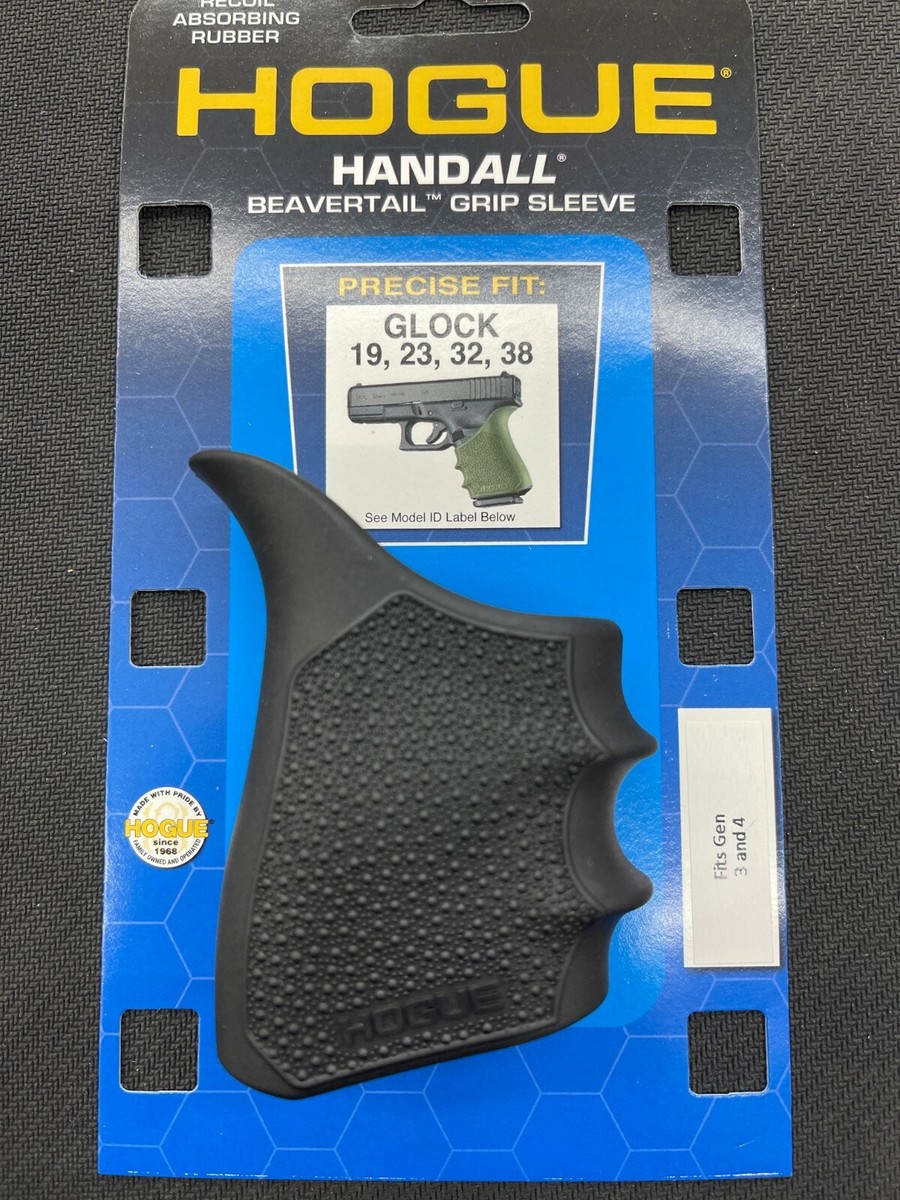 Hogue Beavertail Rubber Grip Sleeve for Glock 19/23/32/38 Gen3&4
