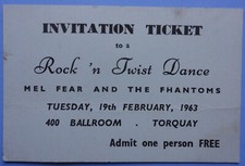 Rock N Twist Dance Feb 19, 1963 Town Hall Torquay, Devon, England