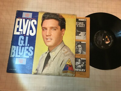 ELVIS PRESLEY G.I. BLUES LP orig lpm2256 MONO '60 3s/3s rare vinyl OST soundtrak