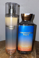 NEW Bath  Body Works Summertime Surf Fine Fragrance Mist  Shower Gel Set of 2