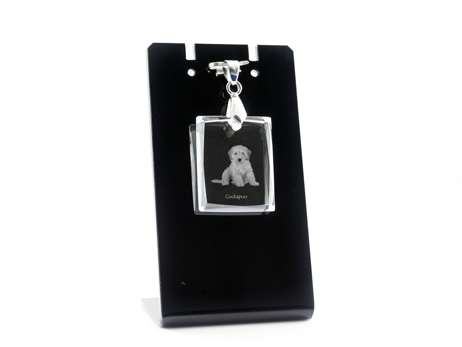 Cockapoo, Cockerpoo, Cockerdoodle - Crystal dog pendant, photo necklace, unique