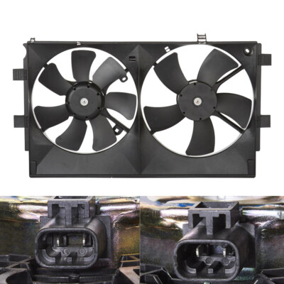 LABLT Radiator Condenser Cooling Fan Assembly For Mitsubishi Lancer 2008-17