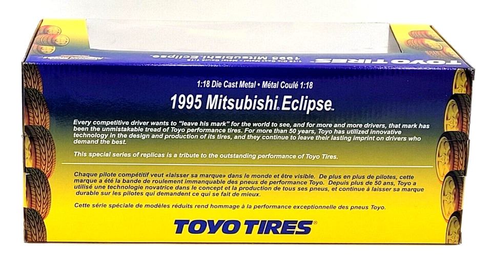 Ertl American Muscle 1995 三菱 Eclipse Toyo 轮胎 1: 18 压铸爱好 — 第 3/4 张图片