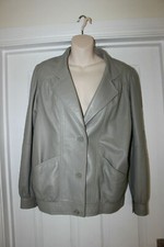 Soft Leather Jacket Size 12 Womens Wallace Sacks Coat Natural Taupe Brown Ladies