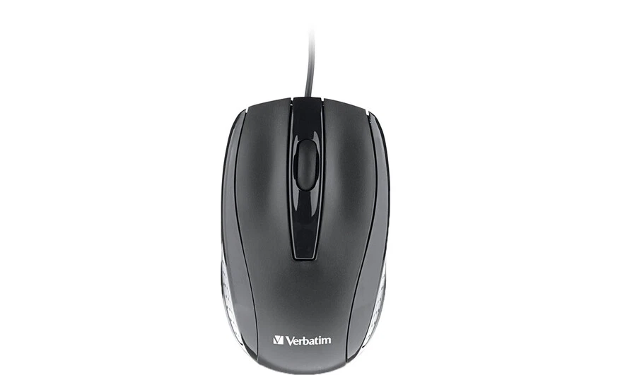 Verbatim Corded Optical Mouse - Black New Easy To Use USB Port - Image 2 of 4