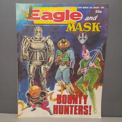 Vintage Comic MASK 1989 Sci-fi M.A.S.K. Eagle Retro 80s 07.01 Rare Gift January 