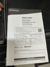 Kenwood DMX125BT 2-DIN 6.8” Touchscreen Car Stereo Digital Multimedia Manual
