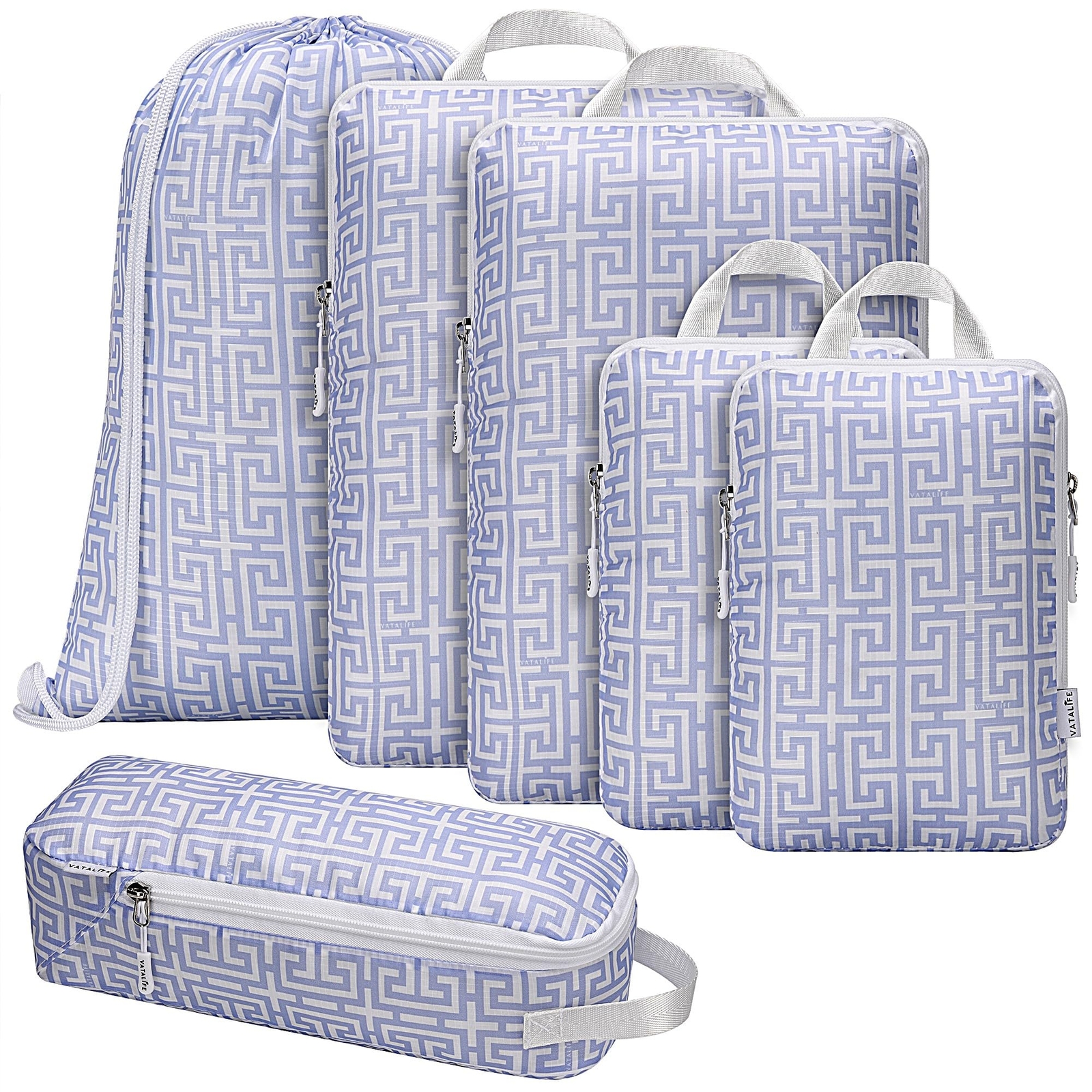 Compression Packing Cubes Travel Essentials - Ultralight Water Resistant Suit...-image