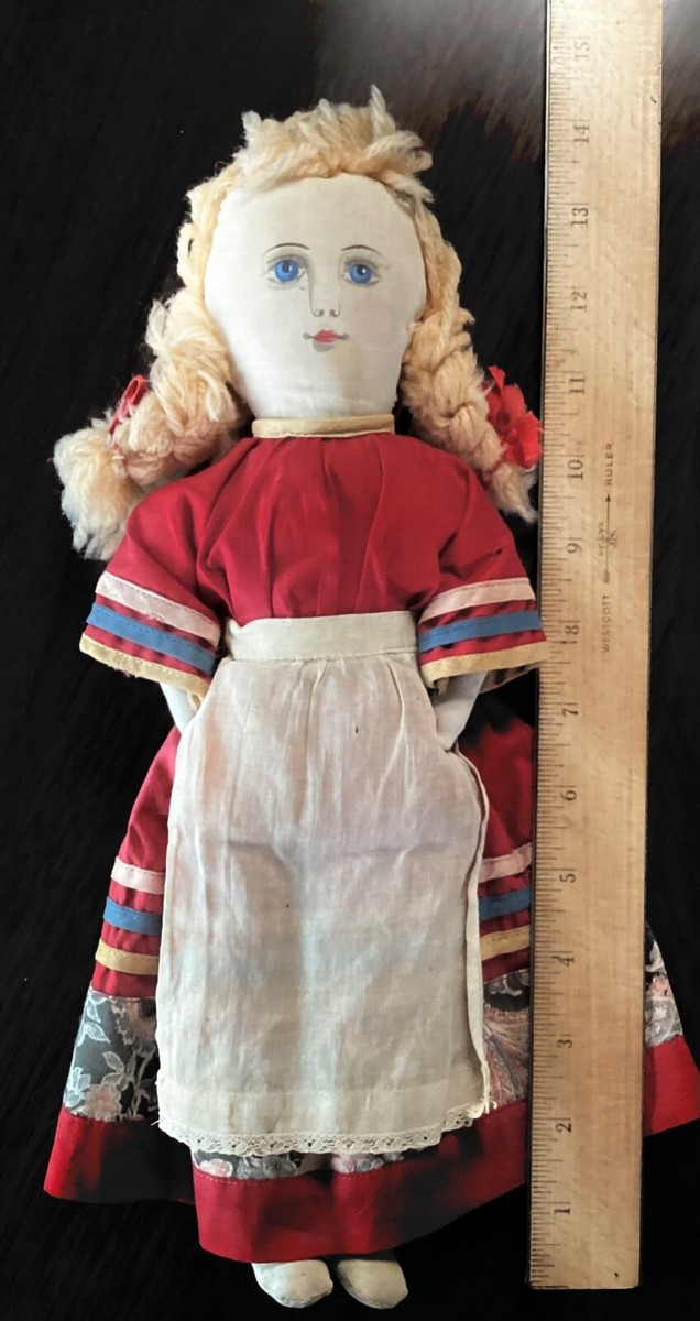 Vintage Painted Face Cloth Doll | eBay display picture 1