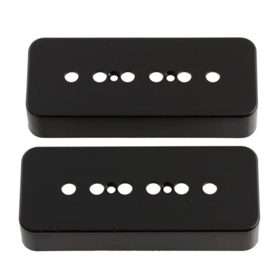 2pcs P90 P-90 Soabar Pickup Cover 50/52mm for LP Les Paul Guitar Pickup Black