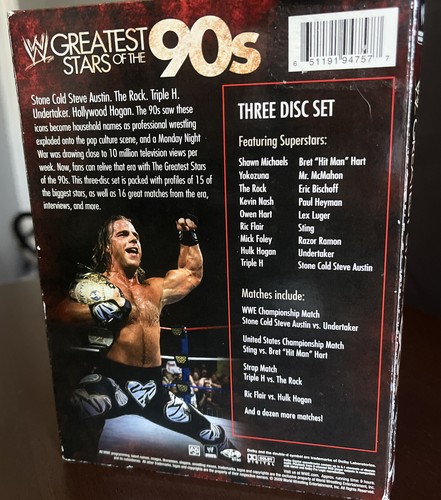 WWE: Greatest Stars of the '90s - DVD (2009) Hart Michaels Rock Sting Austin - Picture 6 of 6