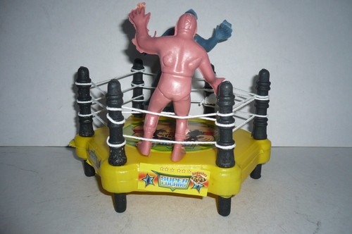 Mexican Lucha libre Toy - Wrestler Package Of 2 Figures And Ring Made In Mexico - Picture 2 of 11