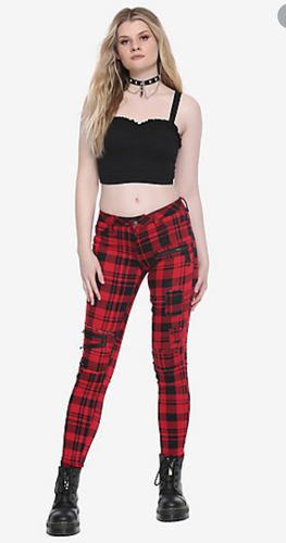 Super Skinny Jeans Zip Pocket Goth 17 