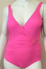 Elisabeth Stewart Vintage Swimsuit One Piece Pink Size 16 New With Tags