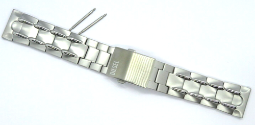 Bracelet De Montre En Acier Inoxydable 22mm - Argent, Remplacement, Neuf