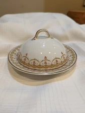 Theodore Havilland COVERED BUTTER Limoges France WASHINGTON DC Dulin & Martin Co