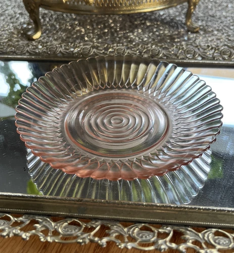 MacBeth-Evans Petalware Pink Depression Glass Saucer