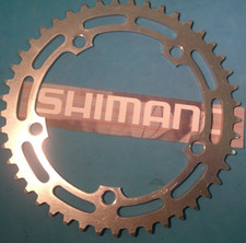 Shimano BMX / SS 45T x130BCD Silver Chainring-NEW / NOS Vintage- W-Cut Teeth