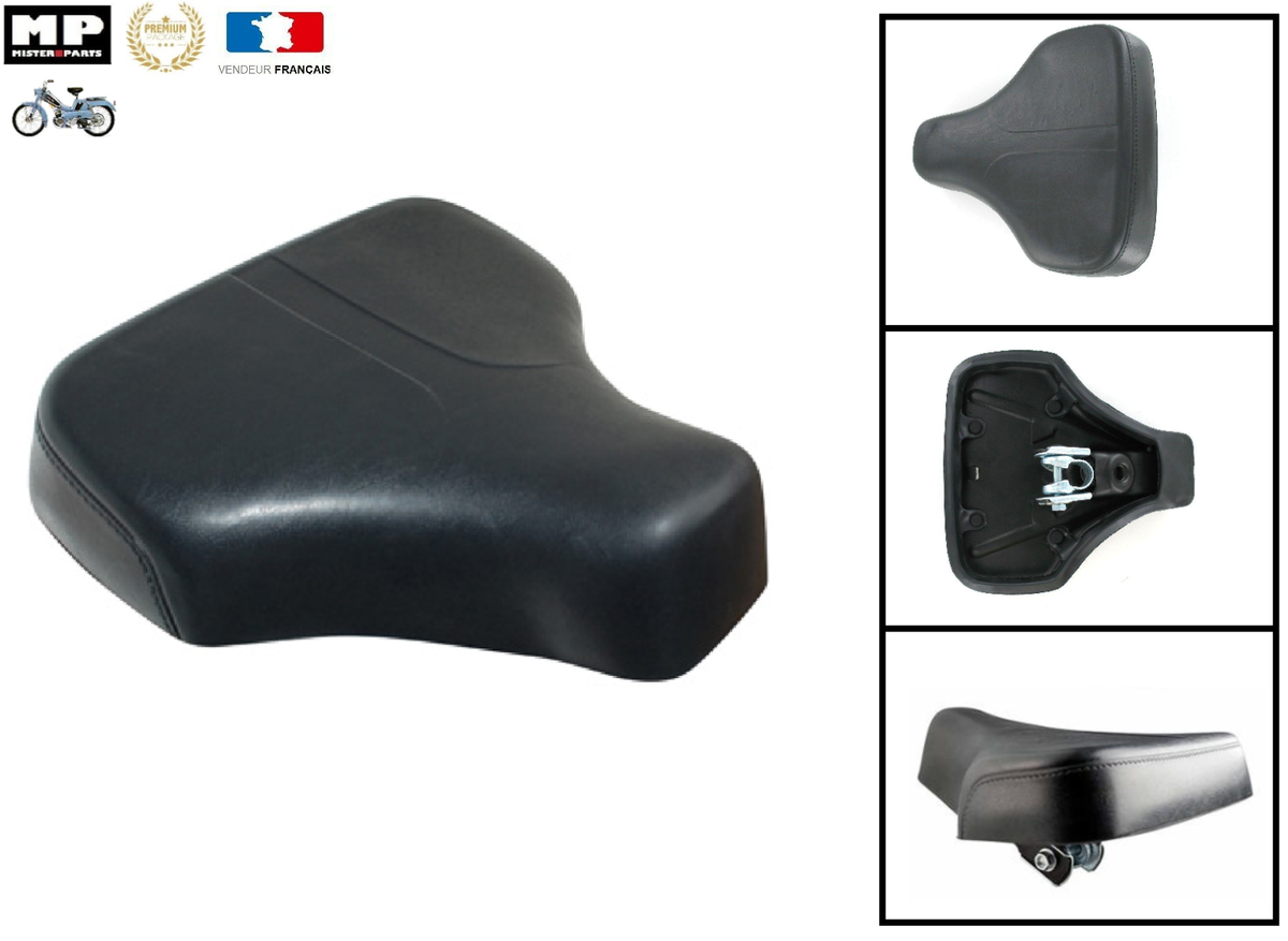 Selle Pilote Monoplace Noire MBK 51 Kansas – Suspendue Avec Ressort, Adaptable 25 Mm, Neuf